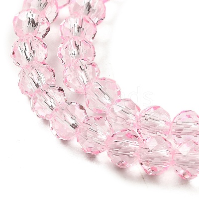 Transparent Baking Paint Glass Beads Strands DGLA-A034-T4mm-D04-1