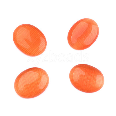 Cat Eye Glass Cabochons CE062-13X18-8-1