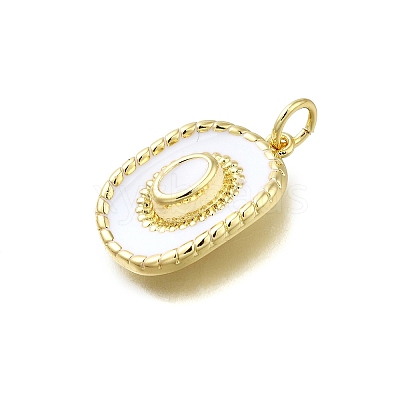 Brass Enamel Pendants X-KK-K400-20G-01-1