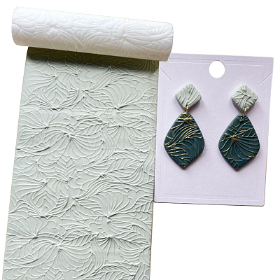 Plastic Polymer Clay Texture Roller for Making Earrings DIY-WH0622-471B-1