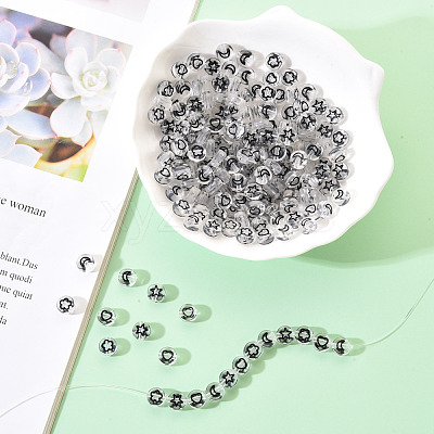 Transparent Acrylic Beads TACR-YW0001-12B-1