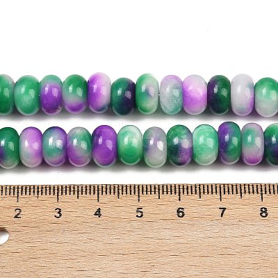 Dyed Natural White Jade Beads Strands G-G107-A25-01-1