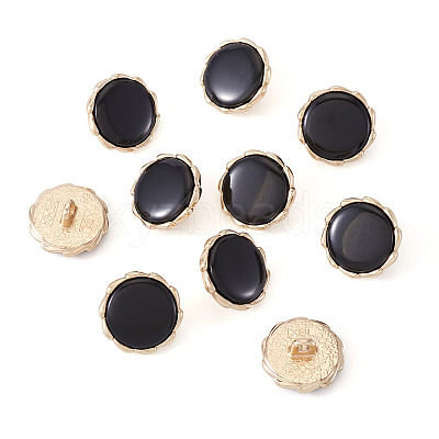 10Pcs Alloy Resin Shank Buttons BUTT-TA0001-36B-1