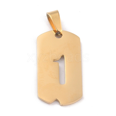 Ion Plating(IP) 304 Stainless Steel Pendants STAS-O127-D01-1