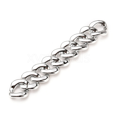 Handmade UV Plating Acrylic Curb Chains AJEW-JB00774-05-1