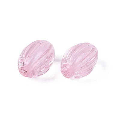 Handmade Ribbed Lampwork Beads X-LAMP-N042-01-1