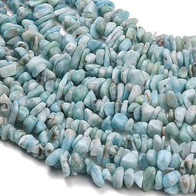 Natural Larimar Beads Strands G-D109-B03-1