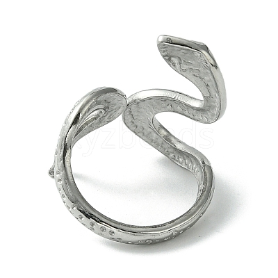 Non-Tarnish 304 Stainless Steel Open Cuff Ring RJEW-L110-034P-1