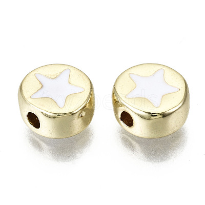Alloy Enamel Beads X-ENAM-S122-031-RS-1