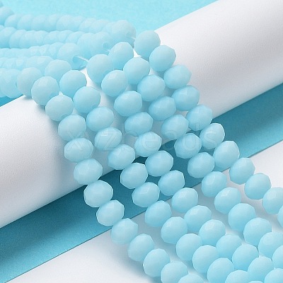 Glass Beads Strands EGLA-A034-P8mm-MD06-1