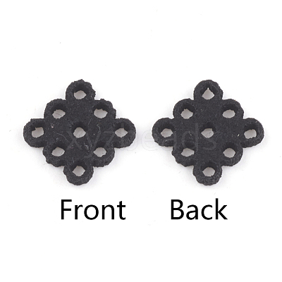 PU Leather Fabric Beads FIND-T020-070-1