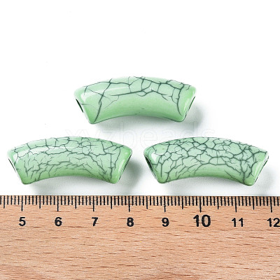 Opaque Crackle Acrylic Beads MACR-S372-001N-012-1
