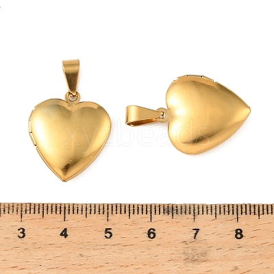 316 Stainless Steel Locket Pendants STAS-K321-12A-G-1