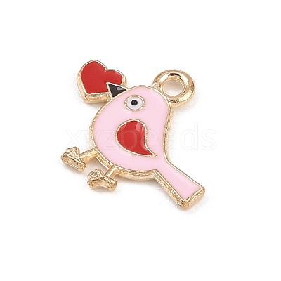 Valentine's Day Alloy Enamel Pendants ENAM-I084-01KCG-07-1