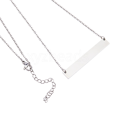 8Pcs 304 Stainless Steel Pendant Necklaces NJEW-FH0001-15P-1