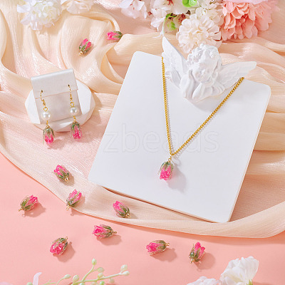 10Pcs Transparent Acrylic Pendants SACR-TA0001-66A-1