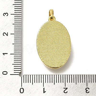 Brass Pave Shell Birth Flower Pendants FIND-I040-04F-1