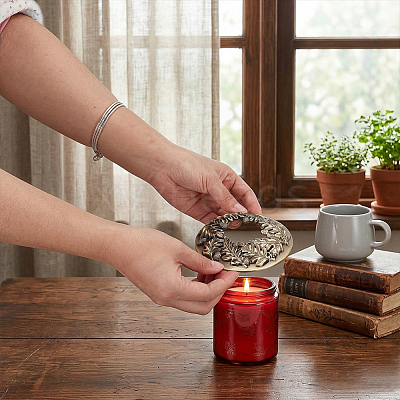 Tibetan Style Alloy Alloy Candle Toppers DIY-WH0622-740AB-1