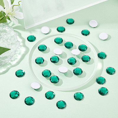 60Pcs Self-Adhesive Acrylic Rhinestone Stickers STIC-FG0001-01A-1