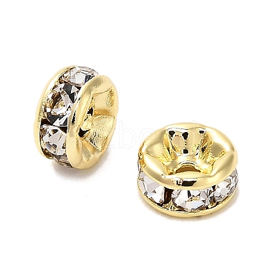 316 Surgical Stainless Steel Rhinestone Spacer Beads STAS-L285-001G-02-1-1