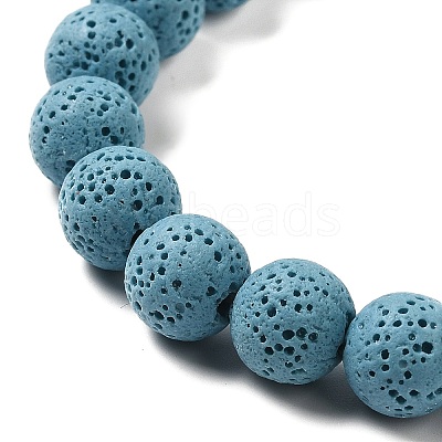 Natural Lava Rock Bead Strands G-L435-03-8mm-14-1