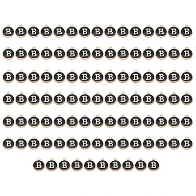 Golden Plated Enamel Alloy Charms ENAM-SZ0001-26B-B-1