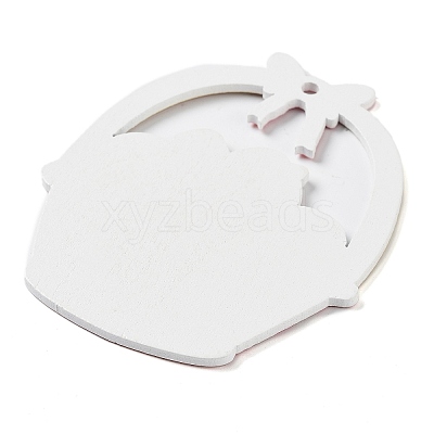 Easter Theme Single Face Printed Wood Pendants WOOD-M010-03B-1