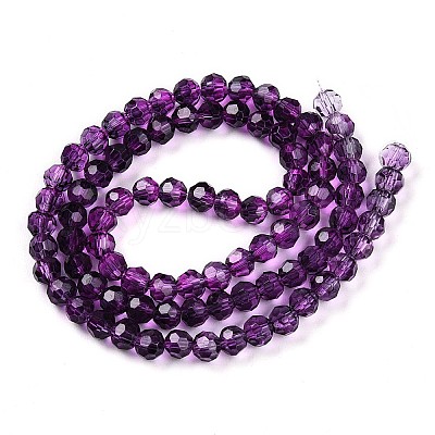 Baking Paint Transparent Glass Beads X1-DGLA-A035-T4mm-A09-1