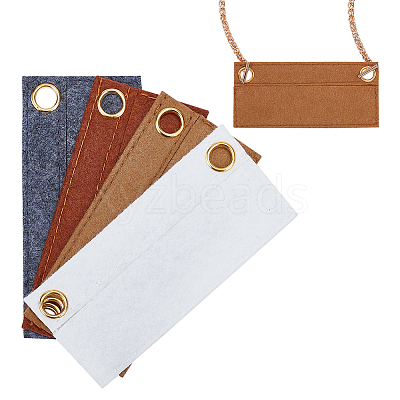 4Pcs 4 Colors Felt Purse Organizer Insert FIND-WR0005-78-1