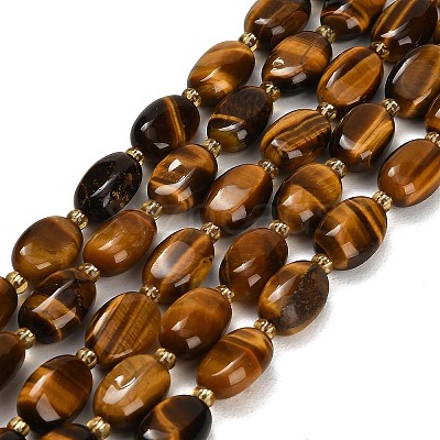 Natural Tiger Eye Beads Strands GG-CBA5B6F-D01-01-1
