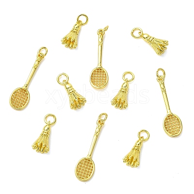12Pcs 2 Styles Brass Pendants KK-CJ0004-49-1
