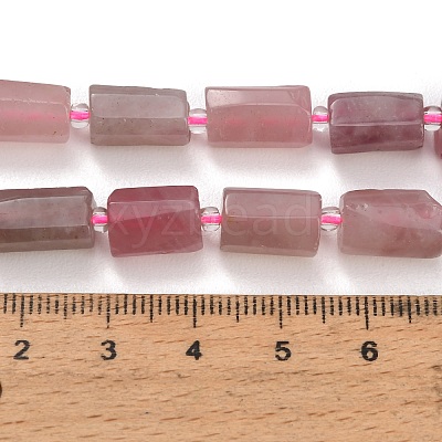 Natural Purple Madagascar Rose Quartz Beads Strands GG-CBA7621-A04-01-1