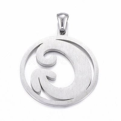 Non-Tarnish 304 Stainless Steel Pendants STAS-K162-049P-1