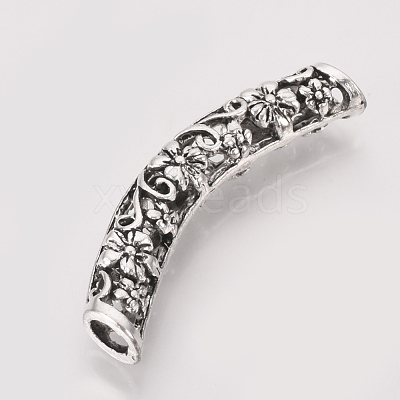 Tibetan Style Alloy Tube Beads TIBE-T011-86AS-LF-1