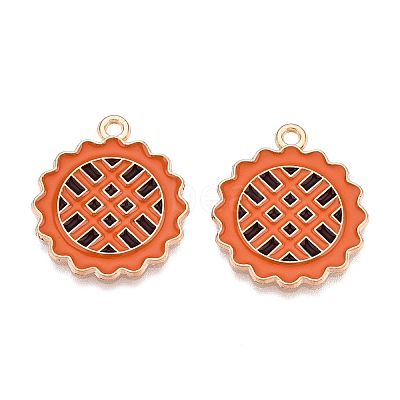 Thanksgiving Day Theme Alloy Enamel Pendants X1-ENAM-T020-35H-1