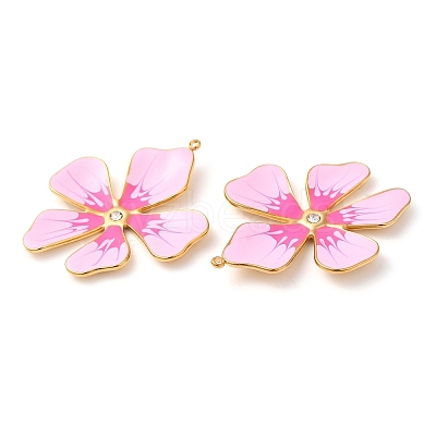 304 Stainless Steel Enamel Pendants STAS-K256-15G-04-1