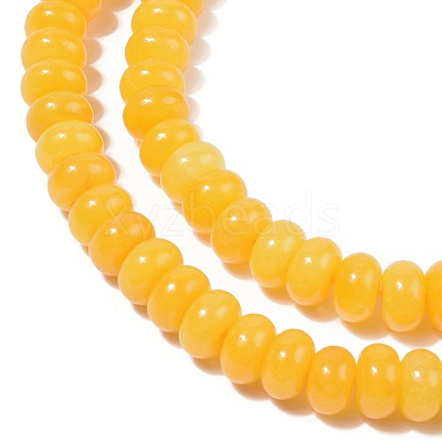 Dyed Natural White Jade Beads Strands G-G107-A15-01-1