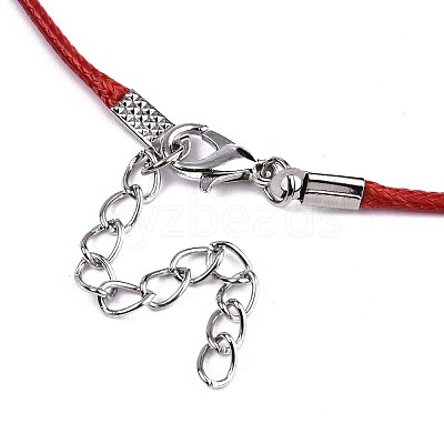 Waxed Cotton Cord Necklace Making MAK-S034-003-1