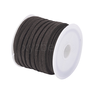 Coconut Brown Flat Faux Suede Cord X-LW-R003-07-1