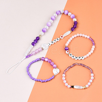 DIY 24 Style Acrylic & ABS Beads Jewelry Making Finding Kit DIY-NB0012-02I-1