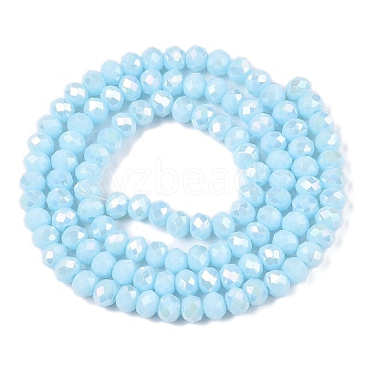 Electroplate Glass Beads Strands EGLA-A044-P3mm-B06-1