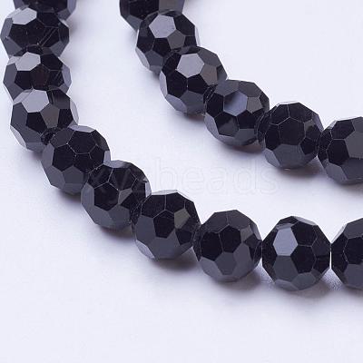 Glass Beads Strands EGLA-J042-8mm-08-1