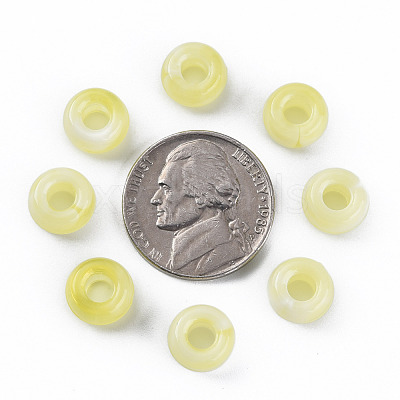 Acrylic European Beads MACR-S375-002B-08-1