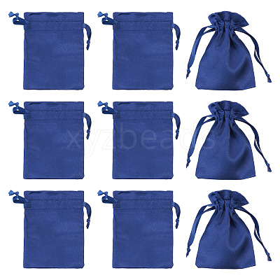 10Pcs Brocade Good Luck Fortune Drawstring Gift Blessing Bags PAAG-TADJ0001-01C-1