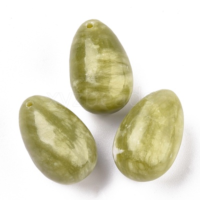 Natural Chinese Southern Jade Pendants G-P438-E-08-1