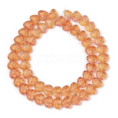 Transparent Glass Beads Strands GLAA-H038-01B-1