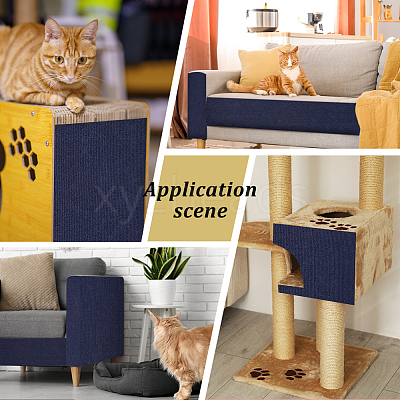 Polyester Anti Cat Scratch Furniture Protector Stickers AJEW-WH0609-395D-1