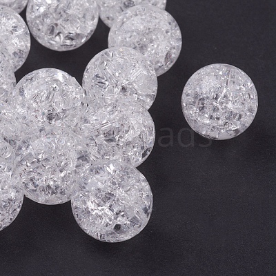 Transparent Acrylic Beads PAB984Y-1-1