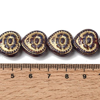Painted Glass Beads Strands GLAA-Z021-14-1