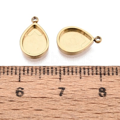 304 Stainless Steel Pendant Cabochon Component STAS-Q113-23C-G-1